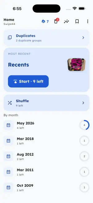 Swipe44 — Deck home